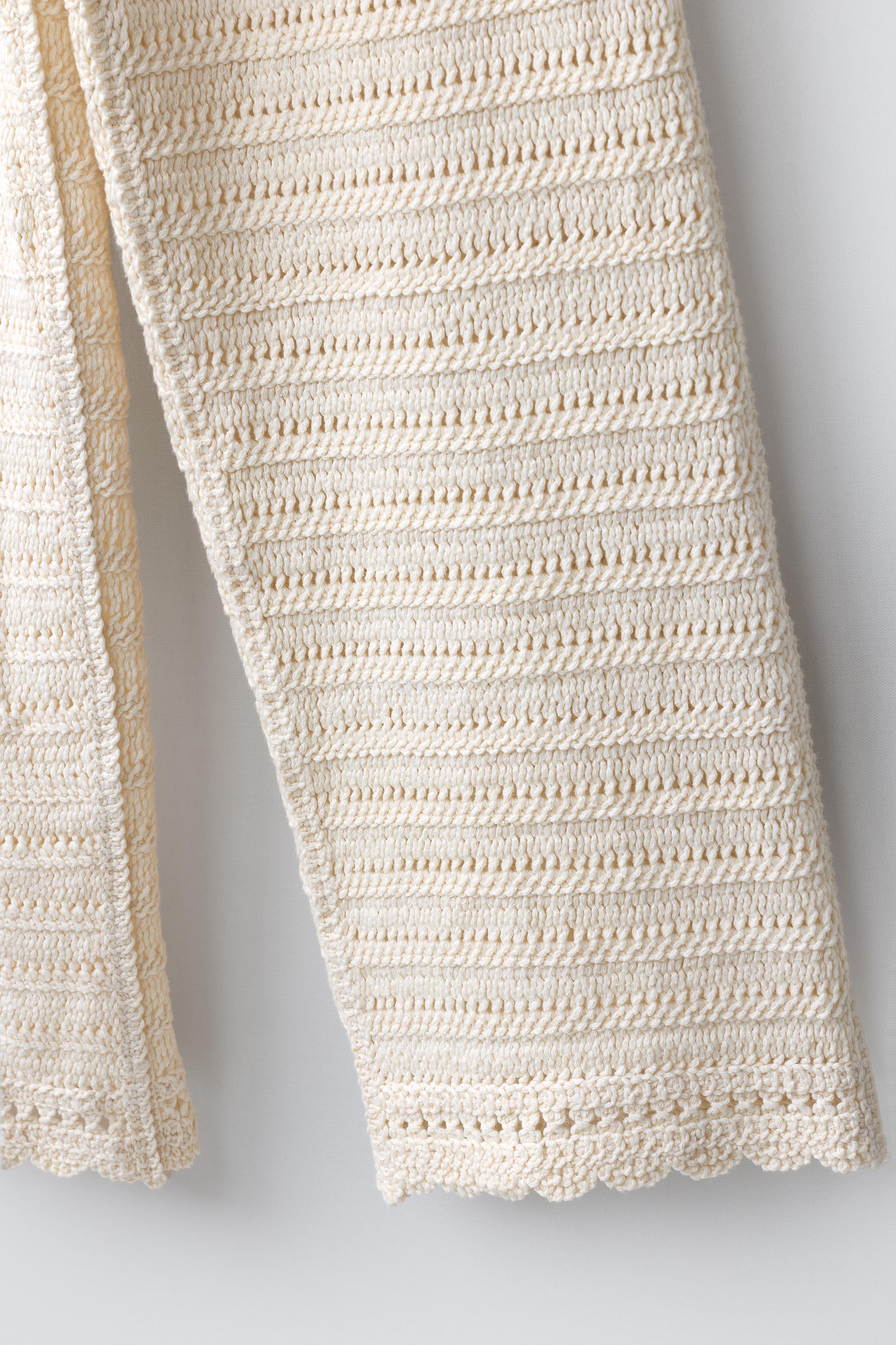 PANTALON LARGE EN CROCHET